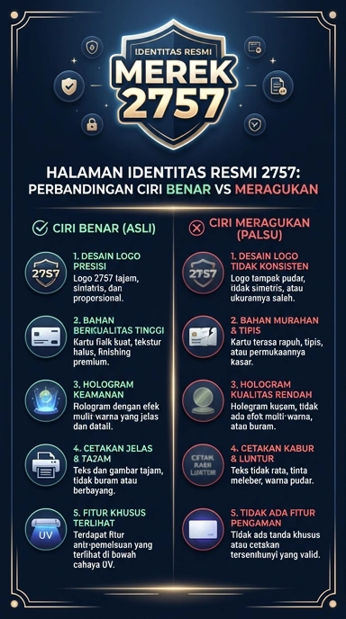Tampilan kanal resmi 2757