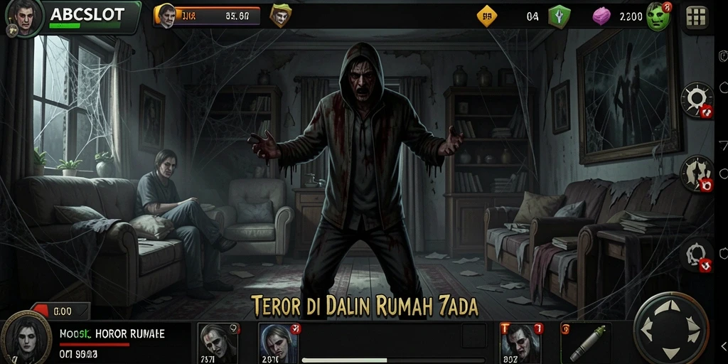 Antarmuka gameplay ABCSLOT yang penuh misteri dan ketegangan.