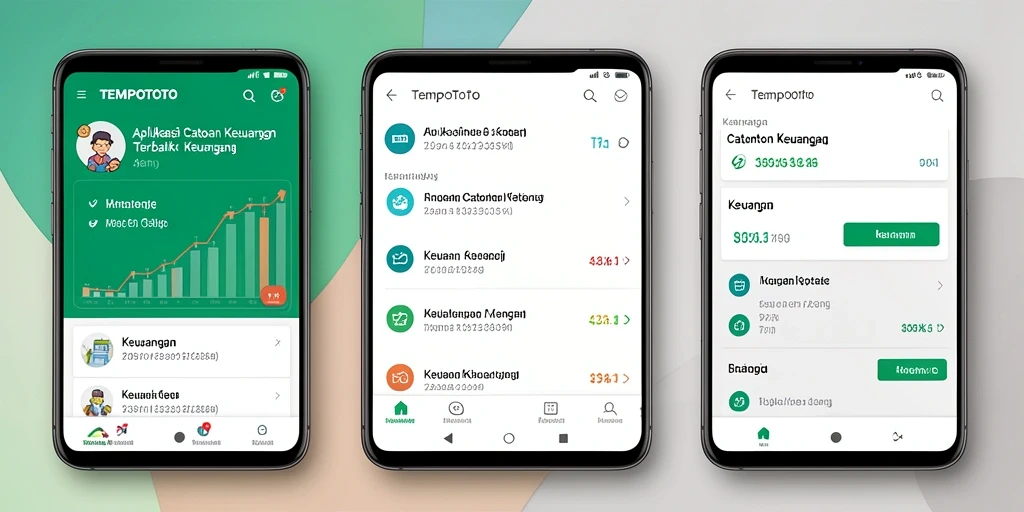Tampilan antarmuka aplikasi TEMPOTOTO yang sederhana dan informatif.